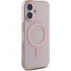 Etui GUESS IML Glitter Circle MagSafe do Apple iPhone 16 Różowy Kompatybilność Apple iPhone 16