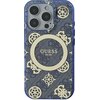 Etui GUESS IML Peony On 4G Background MagSafe do Apple iPhone 16 Pro Max Niebieski Seria telefonu iPhone
