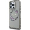 Etui GUESS IML Flowers Wreath MagSafe do Apple iPhone 16 Pro Max Czarny Model telefonu iPhone 16 Pro Max