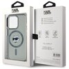 Etui KARL LAGERFELD IML Metal Choupette Head MagSafe do Apple iPhone 15 Pro Przezroczysto-czarny Marka telefonu Apple