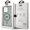 Etui KARL LAGERFELD IML Metal Karl Head MagSafe do Apple iPhone 15 Pro Przezroczysto-czarny Marka telefonu Apple