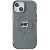 Etui KARL LAGERFELD IML Metal Choupette Head MagSafe do Apple iPhone 15 Przezroczysto-czarny Model telefonu iPhone 15