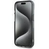 Etui KARL LAGERFELD IML Metal Karl Head MagSafe do Apple iPhone 15 Przezroczysto-czarny Dominujący kolor Przezroczysto-czarny