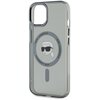 Etui KARL LAGERFELD IML Metal Karl Head MagSafe do Apple iPhone 15 Przezroczysto-czarny Typ Etui magnetyczne