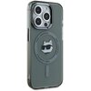 Etui KARL LAGERFELD IML Metal Choupette Head MagSafe do Apple iPhone 15 Pro Max Przezroczysto-czarny Seria telefonu iPhone