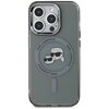 Etui KARL LAGERFELD IML Metal Karl&Choupette Head MagSafe do Apple iPhone 15 Pro Max Przezroczysto-czarny Model telefonu iPhone 15 Pro Max