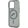 Etui KARL LAGERFELD IML Metal Karl&Choupette Head MagSafe do Apple iPhone 15 Pro Max Przezroczysto-czarny Typ Etui magnetyczne