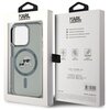 Etui KARL LAGERFELD IML Metal Karl&Choupette Head MagSafe do Apple iPhone 15 Pro Max Przezroczysto-czarny Marka telefonu Apple