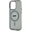 Etui KARL LAGERFELD IML Metal Karl Head MagSafe do Apple iPhone 15 Pro Max Przezroczysto-czarny Kompatybilność Apple iPhone 15 Pro Max