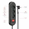 Listwa HAMA Comfort P2223754 3GN (3m) Czarny Maksymalne obciążenie [W] 3680