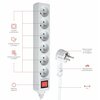 Listwa HAMA Standard 6GN (3 m) Biały Długość [m] 3