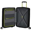 Walizka AMERICAN TOURISTER Hello Cabine Spinner 55 Czarno-limonkowy Materiał Polipropylen