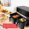 Air Fryer Frytkownica beztłuszczowa TEFAL Dual Easy Fry XXL EY942HE0 z podwójnym koszem Funkcje dodatkowe Chłodna w dotyku obudowa i uchwyt
