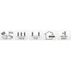 Lampki drucik CHRISTMAS DECORATION 120 LED Multicolor Sieciowe Funkcje dodatkowe 8 trybów świecenia