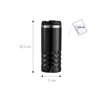 Kubek termiczny SMILE 320ml Czarny Materiał Stal nierdzewna