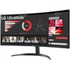 Monitor LG UltraWide 34WR50QK-B 34" 3440x1440px 100Hz Curved Częstotliwość odświeżania obrazu [Hz] 100