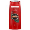 Czerwony pojemnik z żelem pod prysznic marki Old Spice, oznaczony jako "Bearglove 3 in 1", o pojemności 675 ml. Na etykiecie widnieje grafika niedźwiedzia oraz napisy: "LONG LASTING FRESHNESS", "PERFUME QUALITY SCENT", "SCENT OF JUICY BERRIES", "BODY - HA