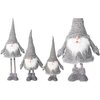 Mikołaj CHRISTMAS DECORATION na teleskopowych nogach 100 cm Srebrny Załączona dokumentacja Instrukcja obsługi w języku polskim