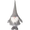 Mikołaj CHRISTMAS DECORATION na teleskopowych nogach 100 cm Srebrny Wyposażenie 1 x mikołaj dekoracyjny