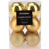 Bombki CHRISTMAS DECORATION 80 mm Złoty (6 sztuk) Gwarancja 24 miesiące