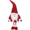 Mikołaj CHRISTMAS DECORATION na teleskopowych nogach 100 cm Czerwony Wyposażenie 1 x mikołaj dekoracyjny