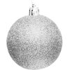 Bombki CHRISTMAS DECORATION 60 mm Srebrny (12 sztuk) Wyposażenie 12 x bombka dekoracyjna