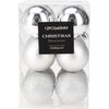 Bombki CHRISTMAS DECORATION 60 mm Srebrny (12 sztuk) Gwarancja 24 miesiące