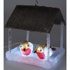Domek dla ptaków CHRISTMAS DECORATION 185 x 165 x 230 mm Szary Załączona dokumentacja Instrukcja obsługi w języku polskim