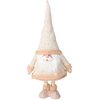 Mikołaj CHRISTMAS DECORATION na teleskopowych nogach 100 cm Złoty Wyposażenie 1 x mikołaj dekoracyjny