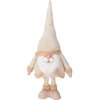 Mikołaj CHRISTMAS DECORATION na teleskopowych nogach 100 cm Złoty Kolor Złoty