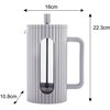 Zaparzacz KLAUSBERG KB-7752 Szary (1000 ml) Wykonanie Stal nierdzewna