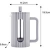 Zaparzacz KLAUSBERG KB-7747 Szary (600 ml) Wykonanie Stal nierdzewna