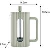 Zaparzacz KLAUSBERG KB-7750 Oliwkowy (600 ml) Wykonanie Szkło borokrzemowe