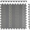 Mata piankowa HUMBI Puzzle 180 x 180 x 1 cm 9022 (9 elementów) Szary Wiek 3+