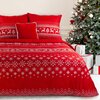Pościel EUROFIRANY Noel 02 220 x 200 cm Czerwony Kolor Czerwony