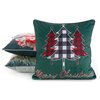 Poszewka EUROFIRANY 459704 45 x 45 cm Ciemnozielony Rodzaj zapięcia Zamek