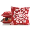 Poszewka EUROFIRANY 459706 45 x 45 cm Czerwony Rodzaj zapięcia Zamek