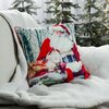 Poszewka EUROFIRANY 459715 45 x 45 cm Czerwony Wzór Świąteczny