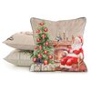 Poszewka EUROFIRANY 459710 45 x 45 cm Beżowy Rodzaj zapięcia Zamek