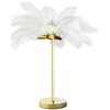 Lampka stołowa EUROFIRANY Feri 432982 Biało-złoty