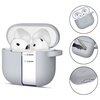 Etui na słuchawki TECH-PROTECT Silicone Hook do Apple Airpods 4 Szary Możliwość ładowania Nie