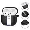 Etui na słuchawki TECH-PROTECT Silicone Hook do Apple Airpods 4 Czarny Możliwość ładowania Nie