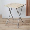 Meble campingowe PATIO 47646 Flower Ecru Materiał Stal