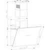 Okap AMICA OKP9552SB Czarny 639m3/h 65dB klasa A++ Szerokość [cm] 90