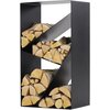 Stojak na drewno MAGNUS P-REG-0R144-00000 Czarny Rozmiar po zmontowaniu [cm] 30 x 45 x 80
