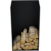 Stojak na drewno MAGNUS P-REG-0R148-00000 Czarny Materiał Stal