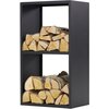 Stojak na drewno MAGNUS P-REG-0R155-00000 Czarny Rozmiar po zmontowaniu [cm] 45 x 80 x 30