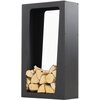 Stojak na drewno MAGNUS P-REG-0R159-00000 Czarny Materiał Stal