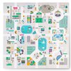 Mata piankowa NUKIDO Puzzle 120 x 120 cm Figurki Nukido Little Town 738000 (9 elementów) Płeć Dziewczynka