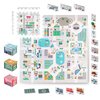 Mata piankowa NUKIDO Puzzle 120 x 120 cm Figurki Nukido Little Town 738000 (9 elementów)